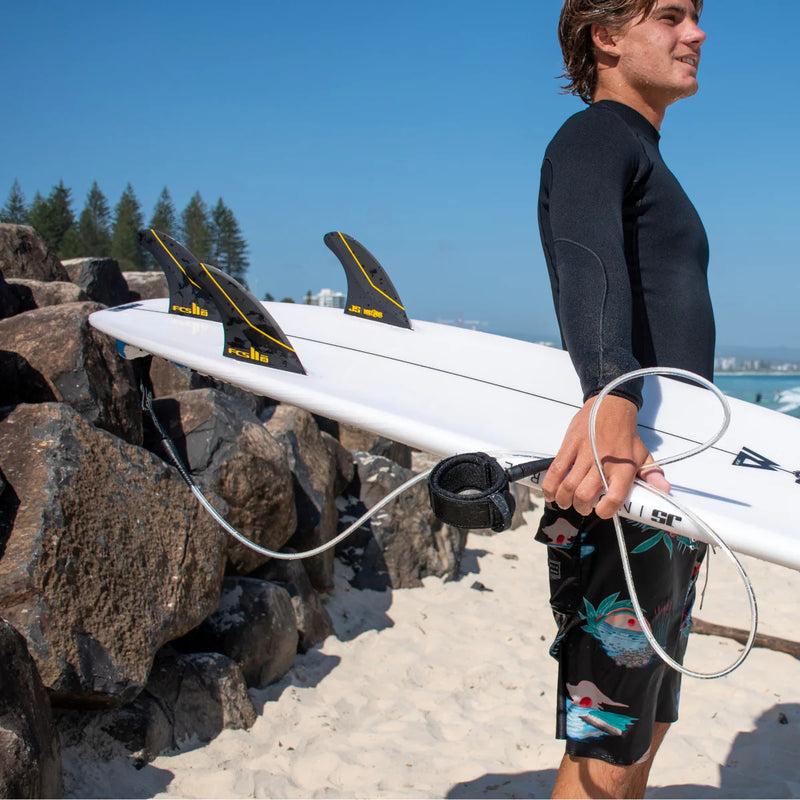 Load image into Gallery viewer, FCS II JS Industries PC Carbon Tri-Fin Set 6