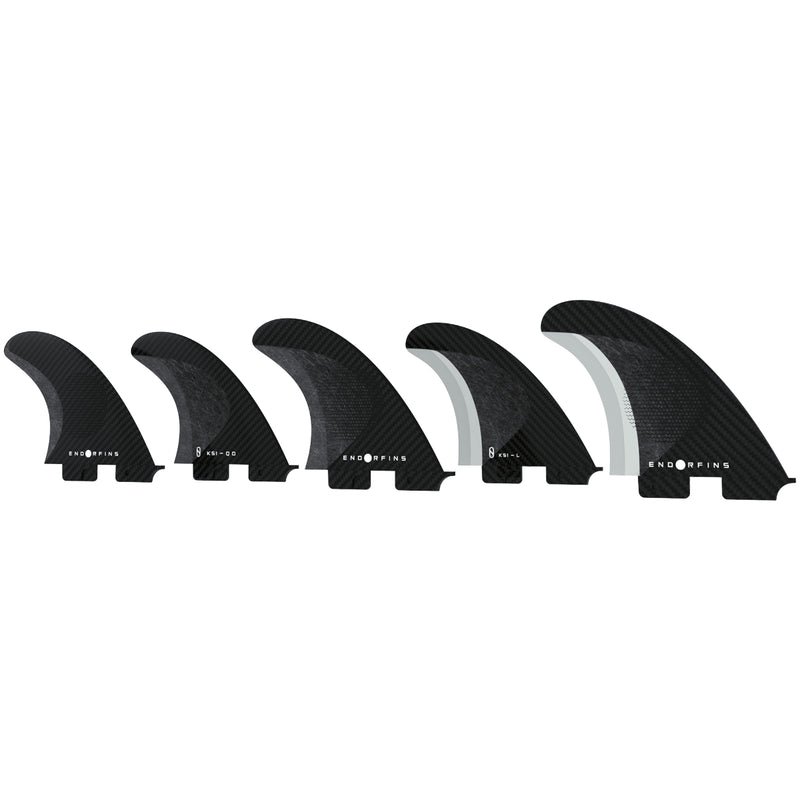 Load image into Gallery viewer, Endorfins KS1 FCS II Compatible Tri-Quad Fin Set
