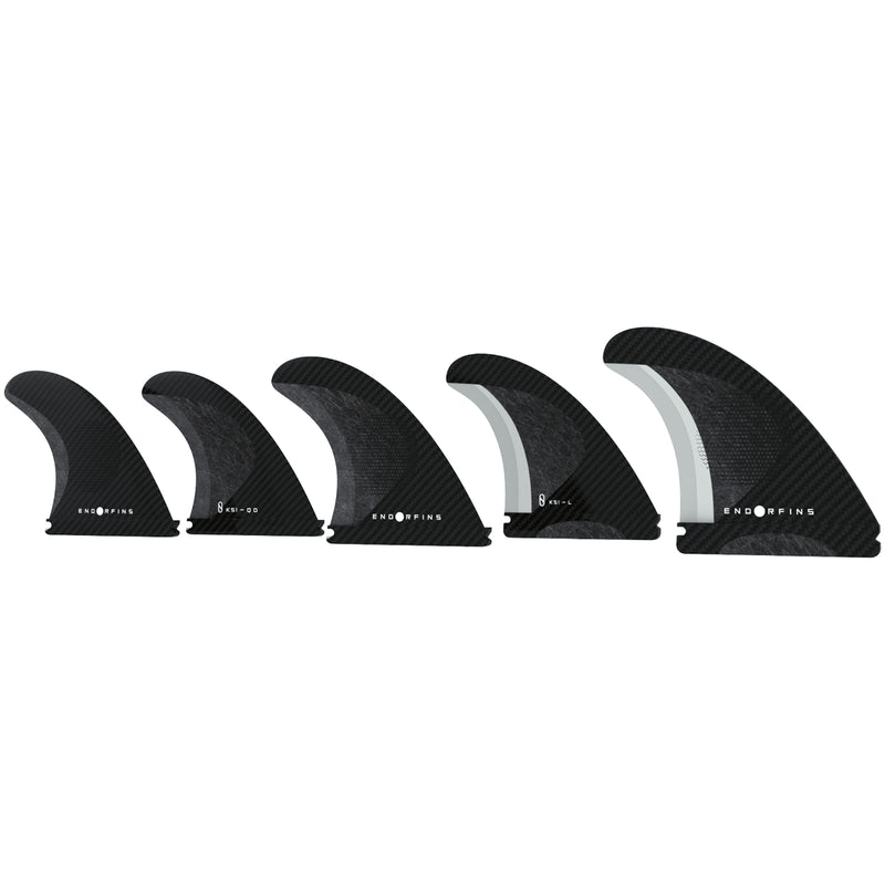 Load image into Gallery viewer, Endorfins KS1 Futures Compatible Tri-Quad Fin Set