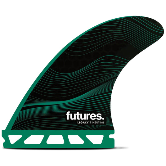 Futures Fins F6 Legacy Honeycomb Tri-Quad Fin Set - Green