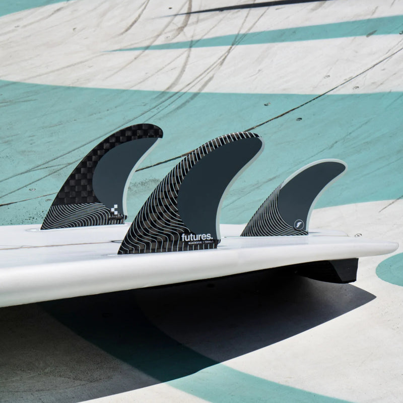 Load image into Gallery viewer, Futures Blackstix Twin + 1 Fin Set