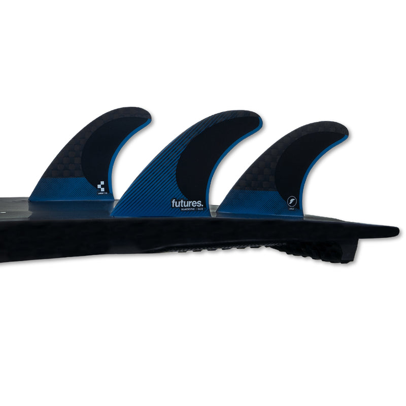 Load image into Gallery viewer, Futures Fins R8 Blackstix Tri Fin Set