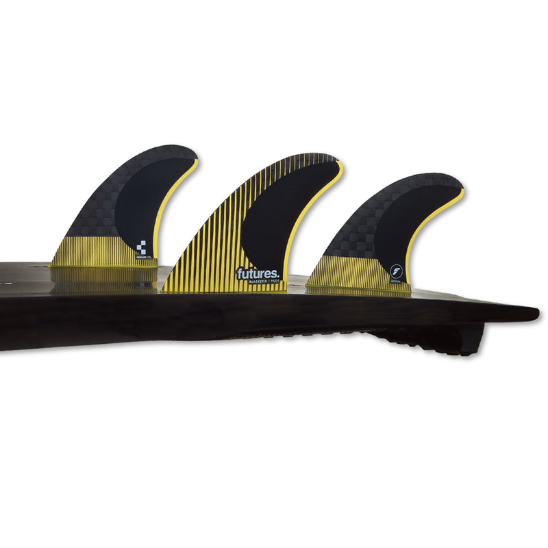 Load image into Gallery viewer, Futures Fins P6 Blackstix Tri Fin Set