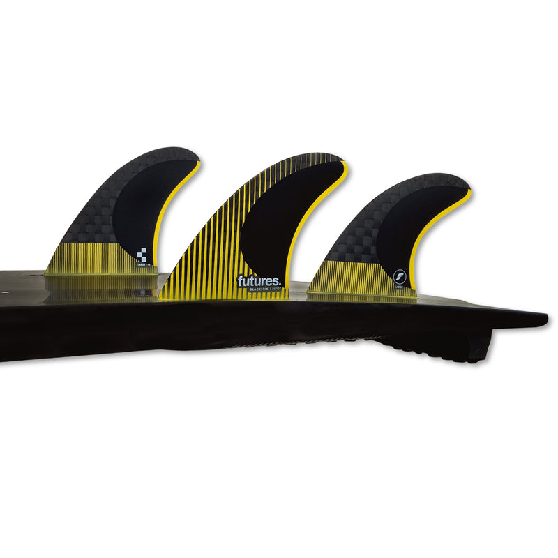 Load image into Gallery viewer, Futures Fins P8 Blackstix Tri Fin Set