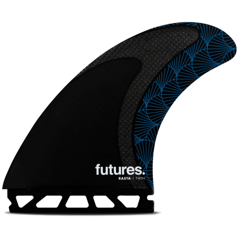 Load image into Gallery viewer, Futures Fins Rasta Honeycomb Twin + 1 Fin Set