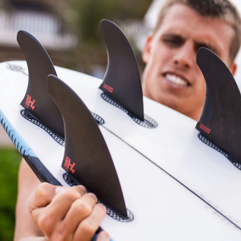 Load image into Gallery viewer, FCS II H4 PC Carbon Quad Rear Fin Set