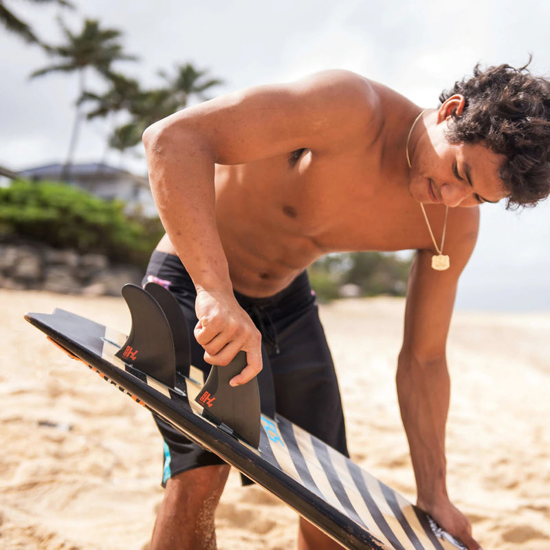 Load image into Gallery viewer, FCS II H4 PC Carbon Quad Rear Fin Set