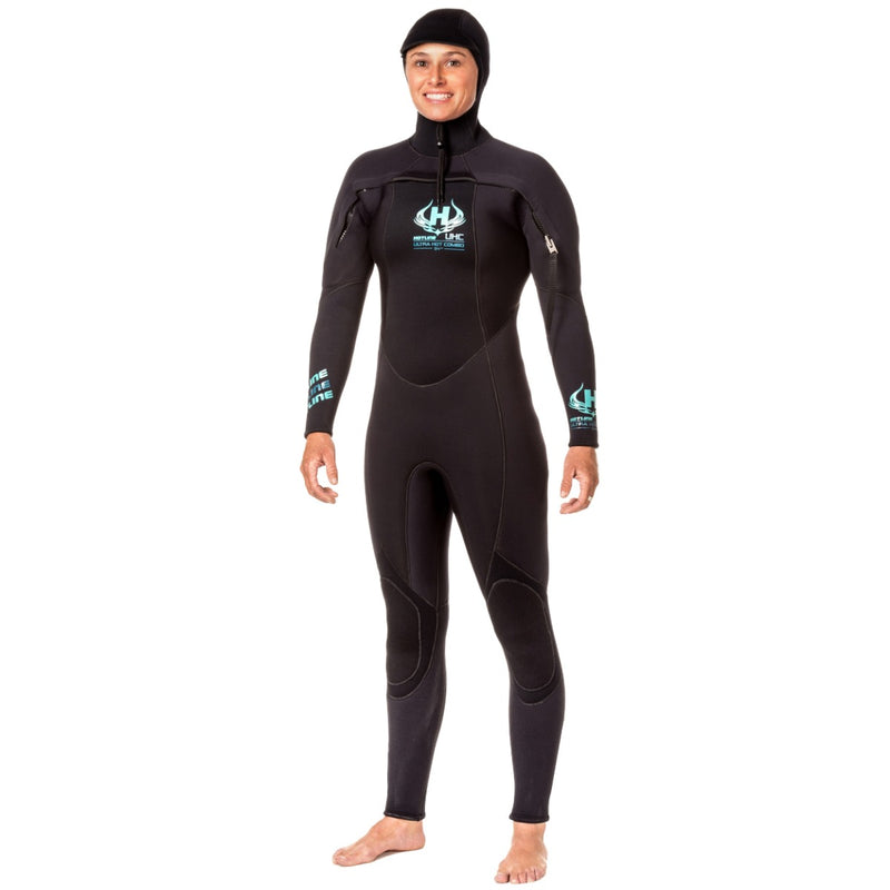 Load image into Gallery viewer, Hotline Women&#39;s Ultra Hot Combo 5/4 Hooded Chest Zip Wetsuit
