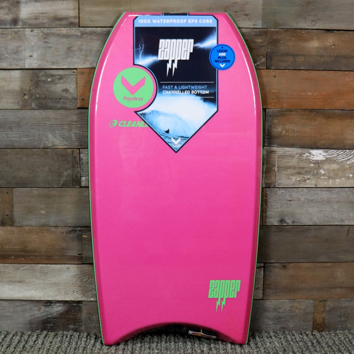 Hydro Zapper Board Bodyboard Cleanline Surf Logo