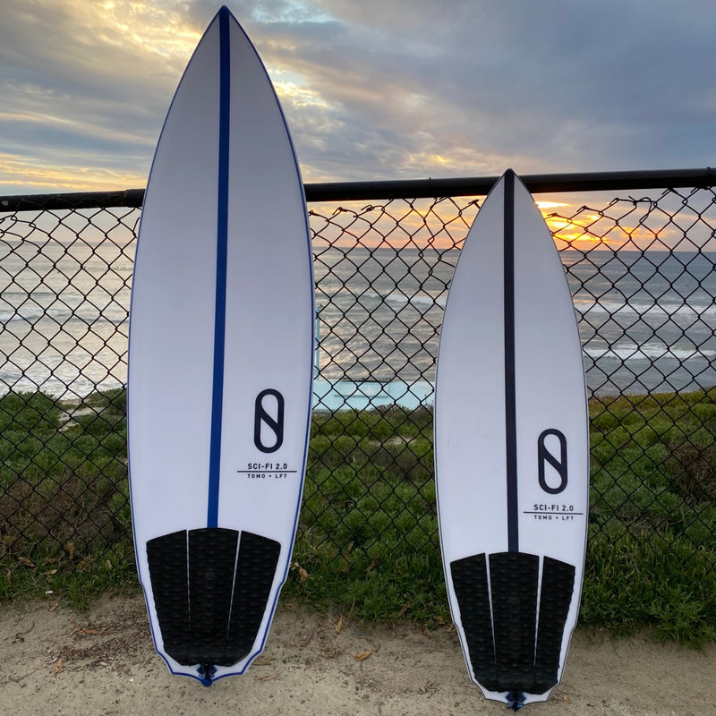 Load image into Gallery viewer, Firewire Sci-Fi 2.0 LFT Surfboard in Sapphire Blue and Black

