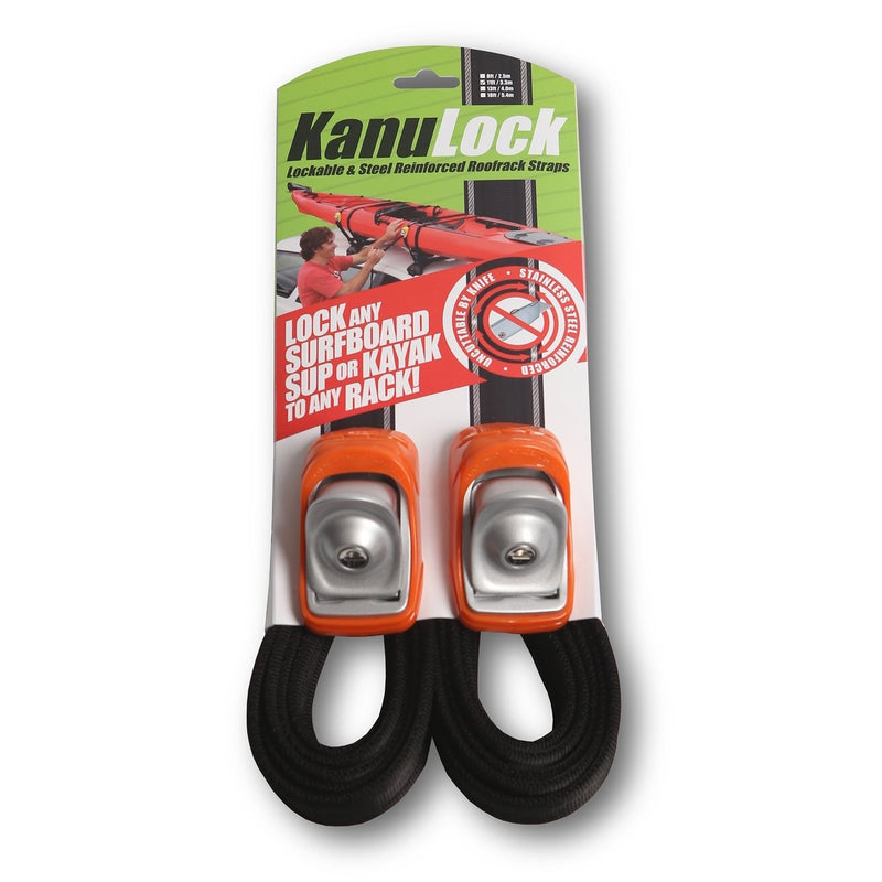 Load image into Gallery viewer, FCS KanuLock Rack Tie-Down Strap Set - 11&quot;
