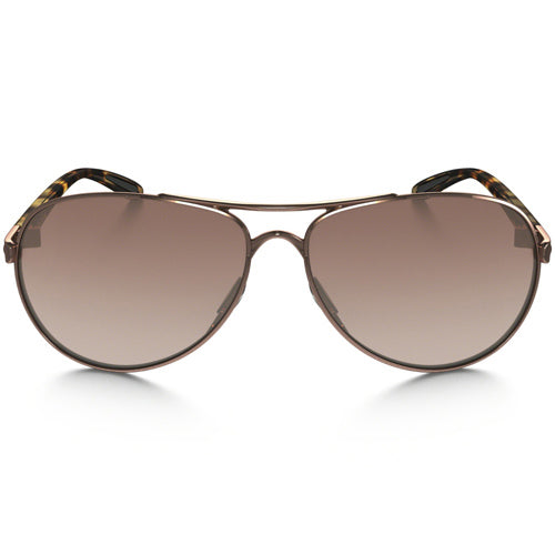 Load image into Gallery viewer, Oakley Women's Feedback Sunglasses - Rose Gold/VR50 Brown Gradient