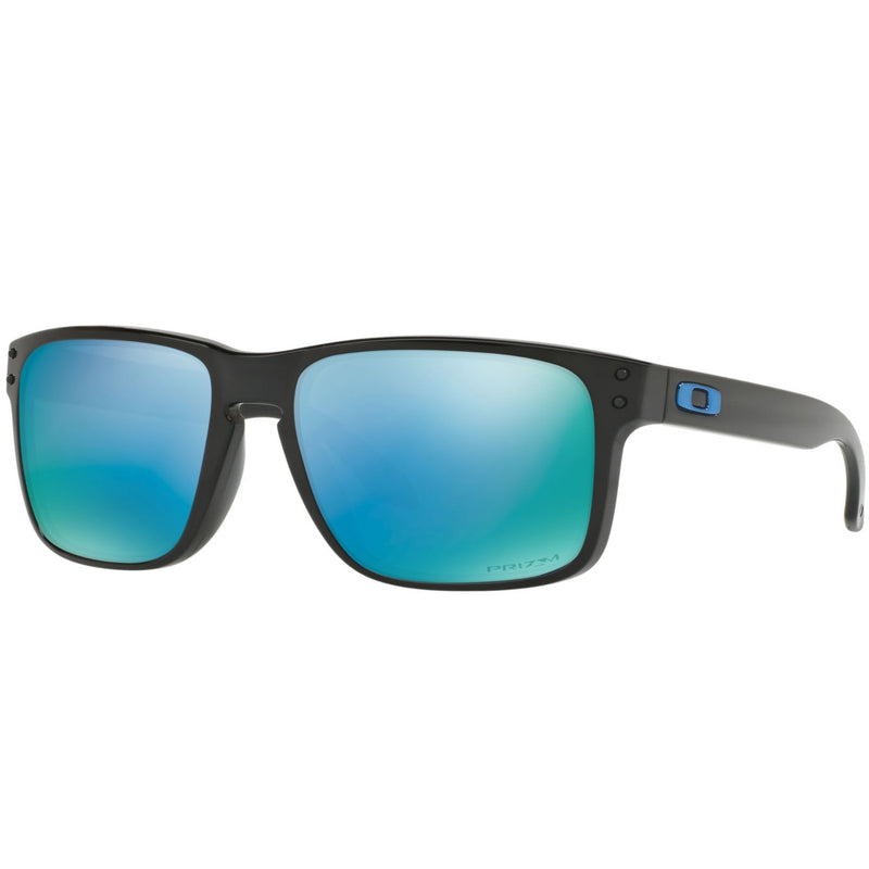 Load image into Gallery viewer, Oakley Holbrook Polarized Sunglasses - Polished Black/Prizm Deep Wate
