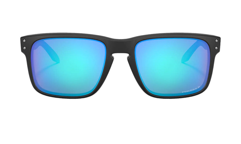 Load image into Gallery viewer, Oakley Holbrook Polarized Sunglasses - Matte Black/Prizm Sapphire