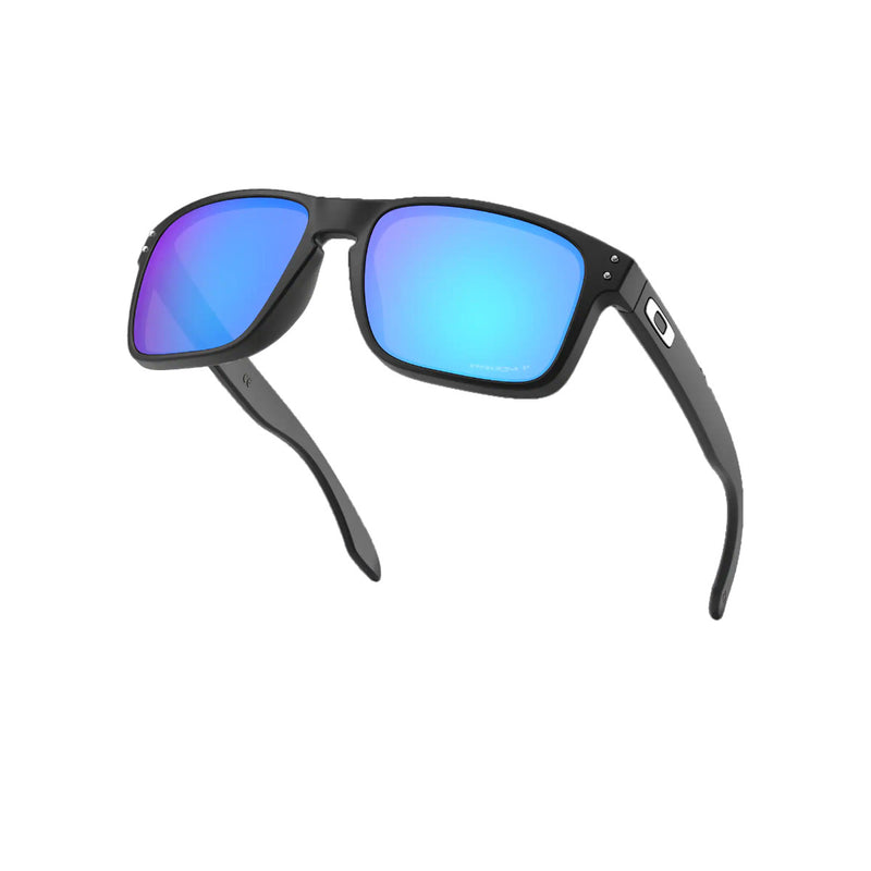 Load image into Gallery viewer, Oakley Holbrook Polarized Sunglasses - Matte Black/Prizm Sapphire