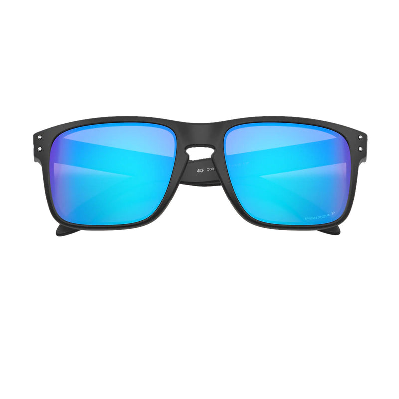 Load image into Gallery viewer, Oakley Holbrook Polarized Sunglasses - Matte Black/Prizm Sapphire