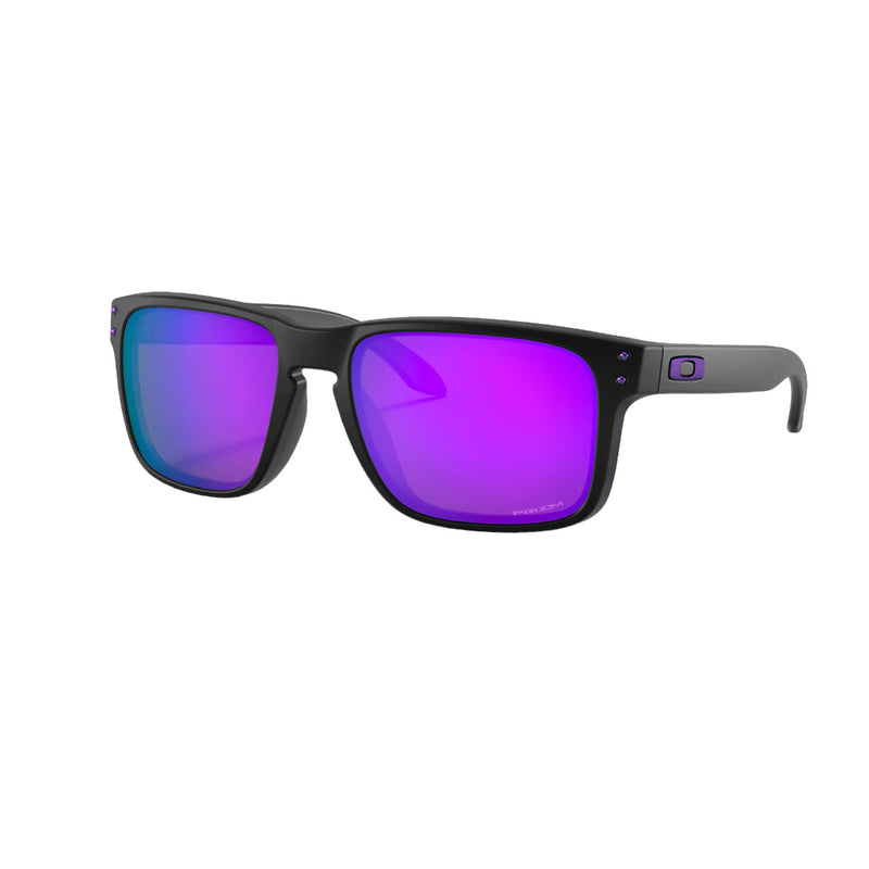 Load image into Gallery viewer, Oakley Holbrook Sunglasses - Matte Black/Prizm Violet