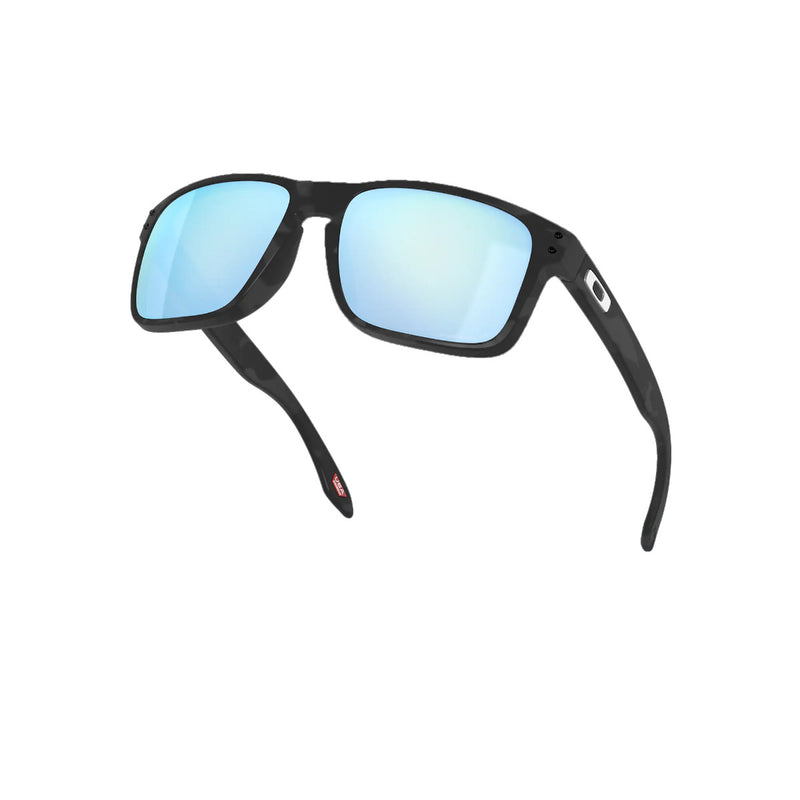 Load image into Gallery viewer, Oakley Holbrook Polarized Sunglasses - Matte Black Camo/Prizm Deep Water