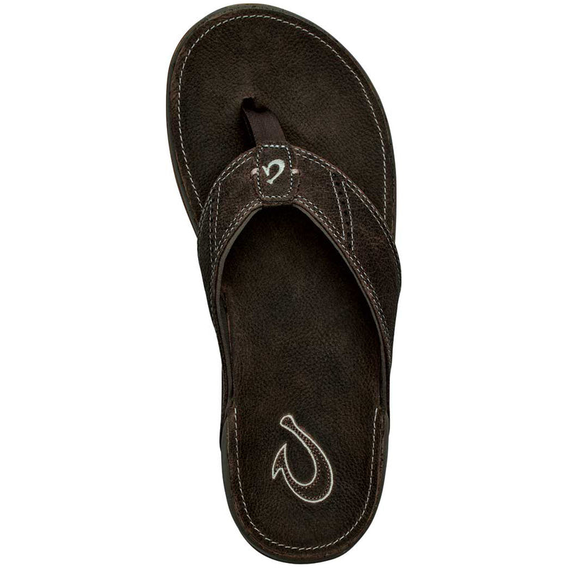 Load image into Gallery viewer, Olukai Nui Sandals - Mustang/Espresso - Top
