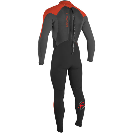 O'Neill Youth Epic 3/2 Wetsuit - Black/Smoke/Neon Red