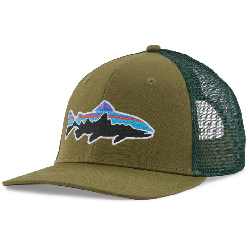 Load image into Gallery viewer, Patagonia Fitz Roy Trout Trucker Hat - Earthworm Brown