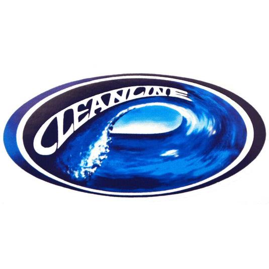 Cleanline Surf Oval Wave Sticker 