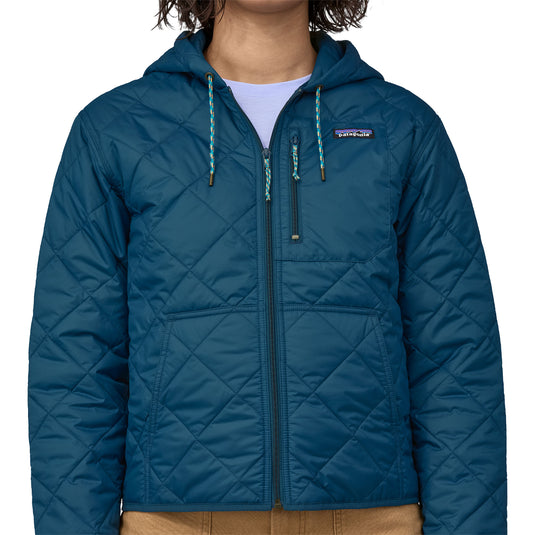 Patagonia Women's Diamond Quilted Bomber Hooded Zip Jacket