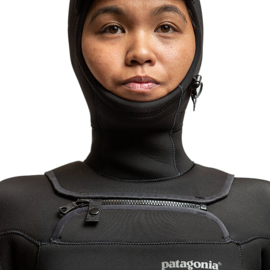 Patagonia Women's R4 Yulex Regulator 5.5/4 Hooded Chest Zip Wetsuit