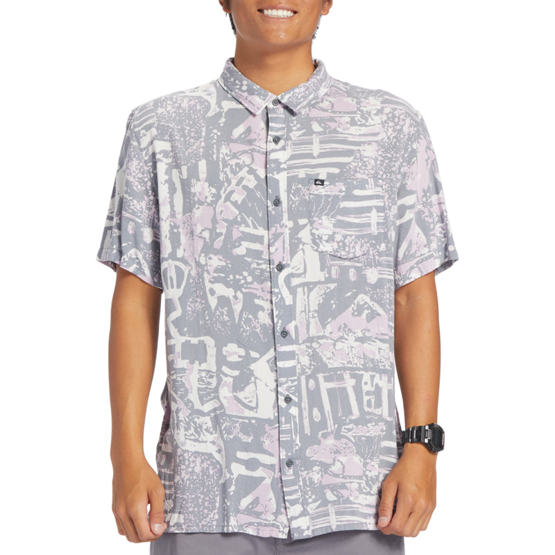 Load image into Gallery viewer, Quiksilver Nu Vintage Short Sleeve Button Up Shirt
