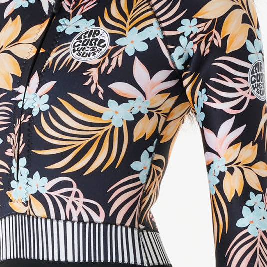 Rip Curl Women's Playa Bella G-Bomb Long Sleeve High Cut Front Zip Spring Wetsuit