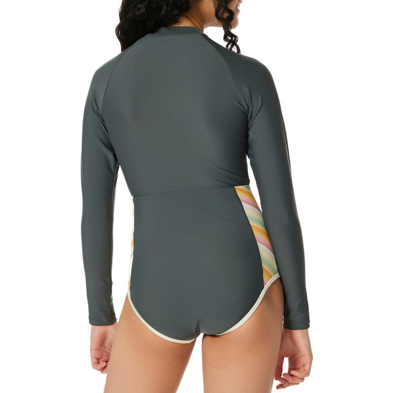 Load image into Gallery viewer, Rip Curl Youth Trippin UPF Front Zip Long Sleeve Rash Guard Suit
