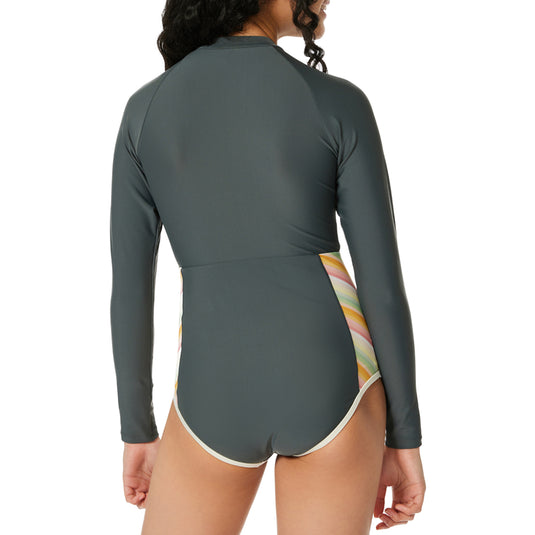 Rip Curl Youth Trippin UPF Front Zip Long Sleeve Rash Guard Suit