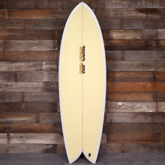 Rip Curl Twin PU 6'0 x 21 ½ x 2 ¾ Surfboard - Clear/Natural