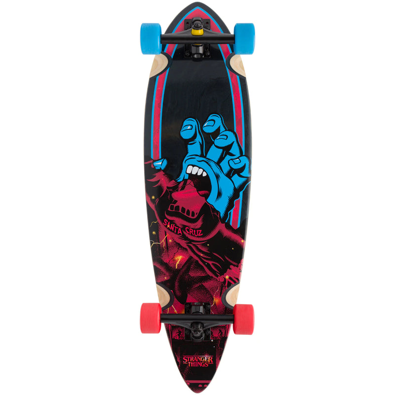 Load image into Gallery viewer, Santa Cruz Stranger Things Screaming Hand Pintail 33&quot; Longboard Complete
