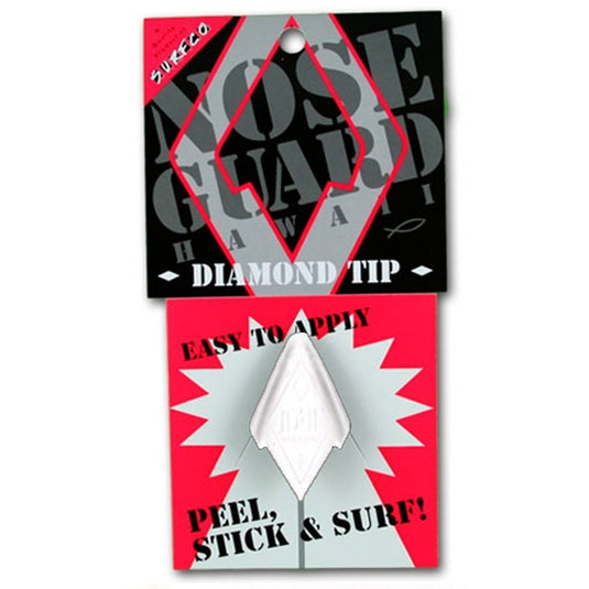 Surfco Hawaii Diamond Tip Shortboard Nose Guard - White