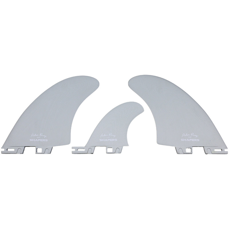 Load image into Gallery viewer, Shapers Asher Pacey FCS II Compatible Twin + 1 Fin Set - 5.55"