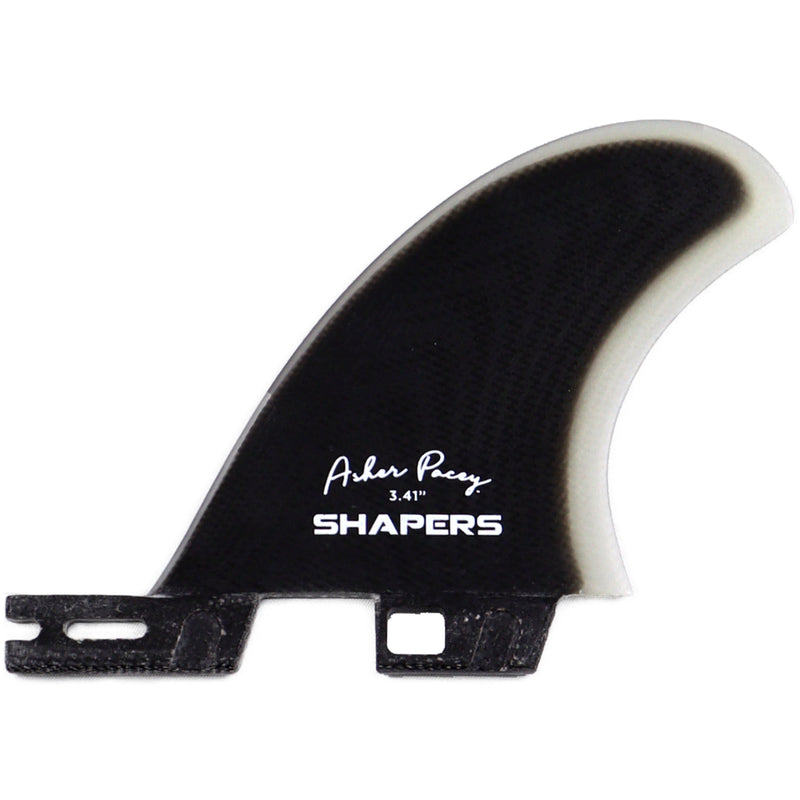 Load image into Gallery viewer, Shapers Asher Pacey FCS II Compatible Twin + 1 Fin Set - 5.79&quot;
