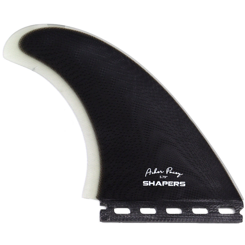Load image into Gallery viewer, Shapers Asher Pacey Futures Compatible Twin + 1 Fin Set - 5.79"