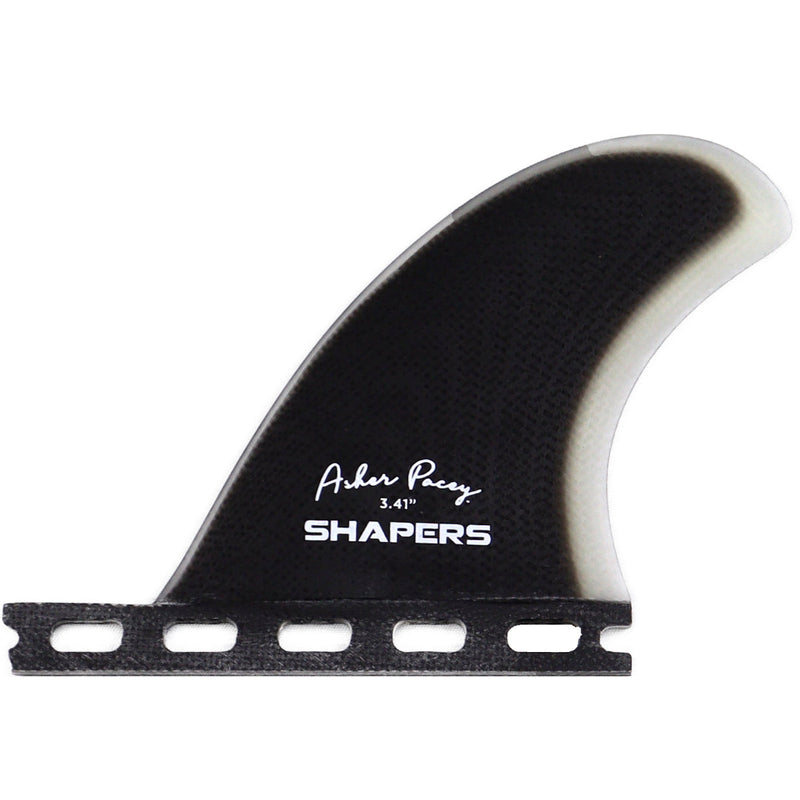 Load image into Gallery viewer, Shapers Asher Pacey Futures Compatible Twin + 1 Fin Set - 5.79"