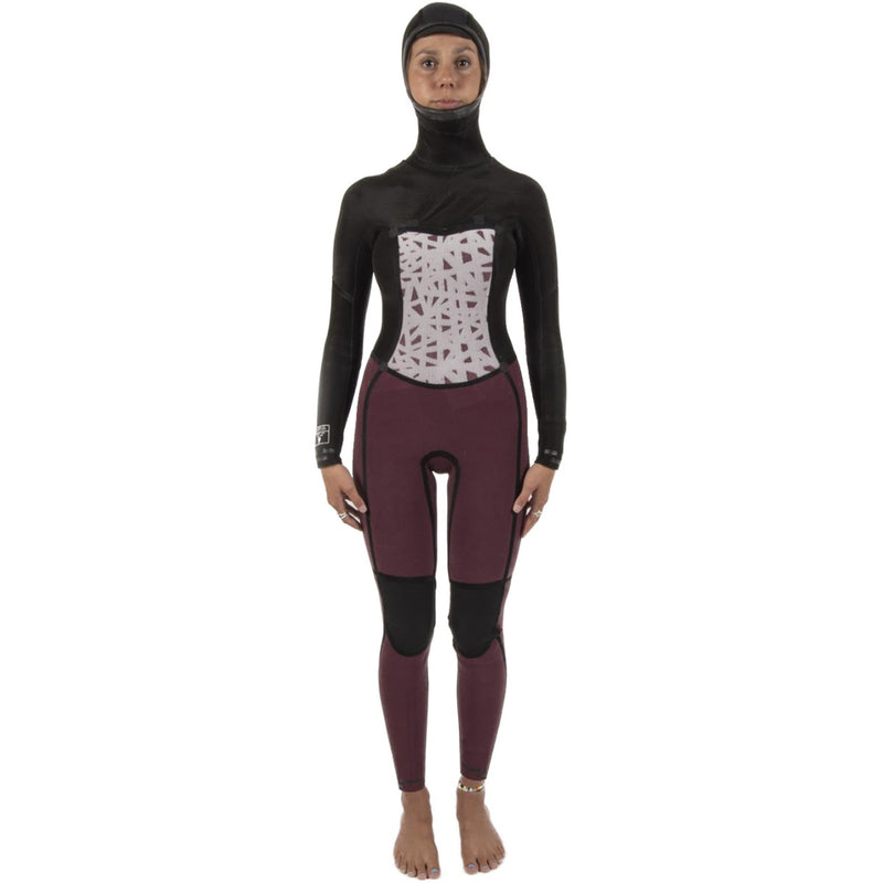 Load image into Gallery viewer, Sisstrevolution Women&#39;s Seven Seas 5/4 Hooded Chest Zip Wetsuit
