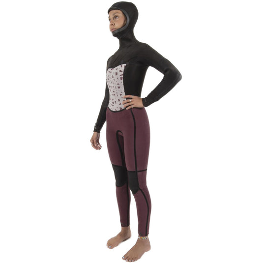 Sisstrevolution Women's Seven Seas 5/4 Hooded Chest Zip Wetsuit