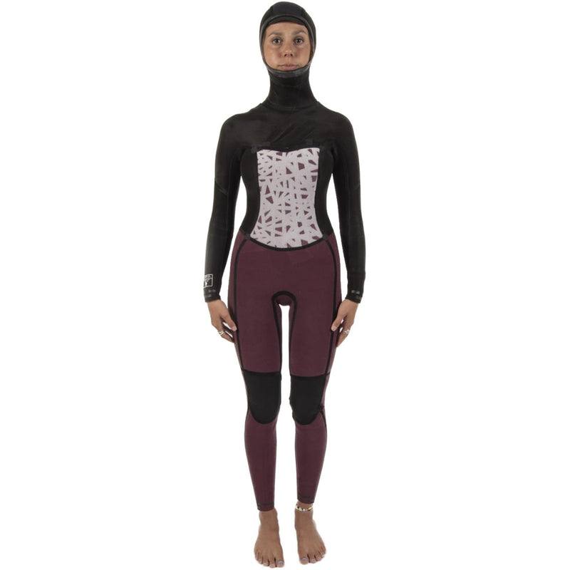 Load image into Gallery viewer, Sisstrevolution Women's 7 Seas 6/5 Hooded Chest-Zip Wetsuit