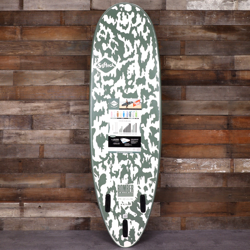 Load image into Gallery viewer, Softech Bomber 6'4 x 21 x 3 Soft Surfboard - Smoke Green/White
