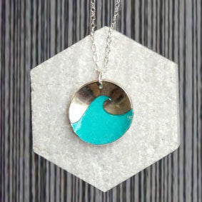 Load image into Gallery viewer, S1W Handmade Textured Wave Necklace