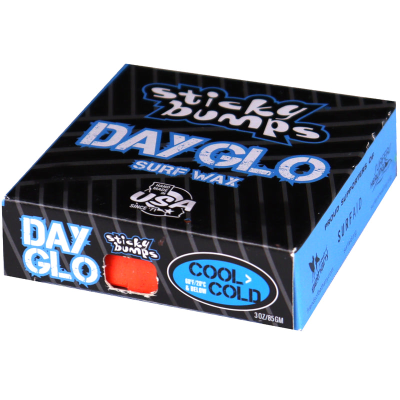 Load image into Gallery viewer, Sticky Bumps Day Glo Cool/Cold Surf Wax