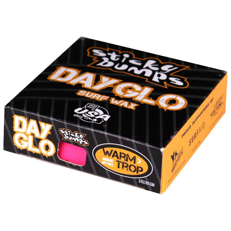 Load image into Gallery viewer, Sticky Bumps Day-Glo Warm/Tropical Surf Wax