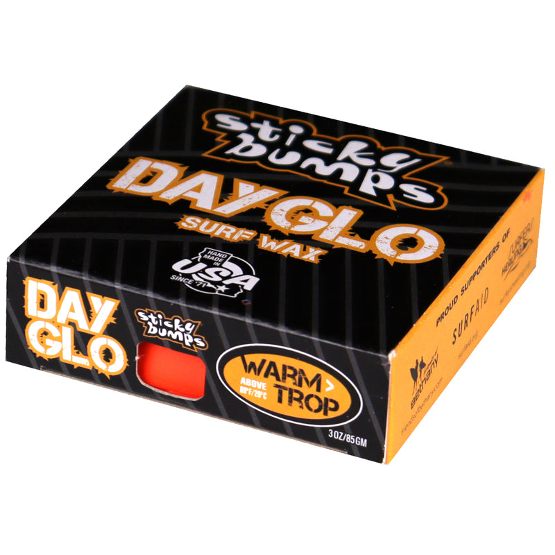 Load image into Gallery viewer, Sticky Bumps Day-Glo Warm/Tropical Surf Wax