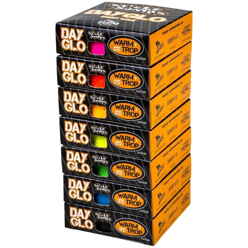 Load image into Gallery viewer, Sticky Bumps Day-Glo Warm/Tropical Surf Wax