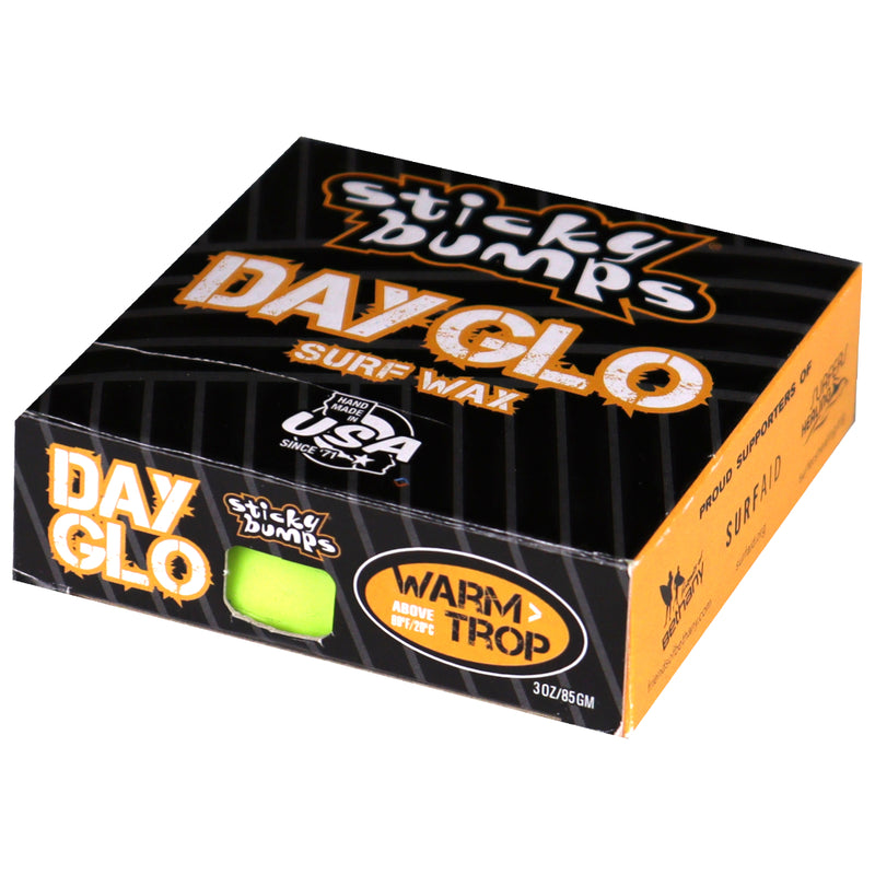 Load image into Gallery viewer, Sticky Bumps Day-Glo Warm/Tropical Surf Wax