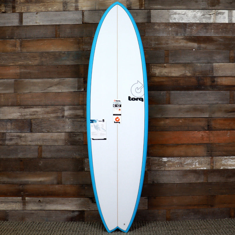 Load image into Gallery viewer, Torq Mod Fish TET 6'10 × 21 ¾ × 2 ¾ Surfboard - Miami Blue Pinline 1